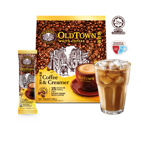 Old Town Coffee & Creamer Instant 2-in-1 Premix White Coffee 22.6g x 15