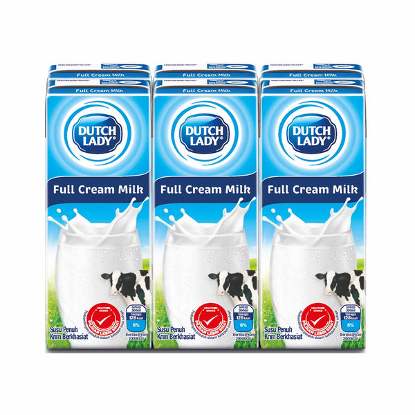 Dutch Lady UHT Full Cream Milk 200ml x 6 (highest price)