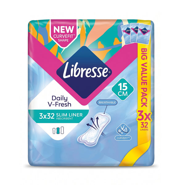 Libresse Daily V-Fresh Slim Panty Liners 32pcs x 3 (highest price)