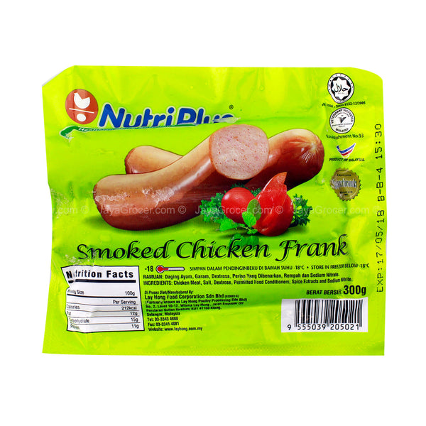 Nutriplus Smoked Chicken Frank 300g (highest price)