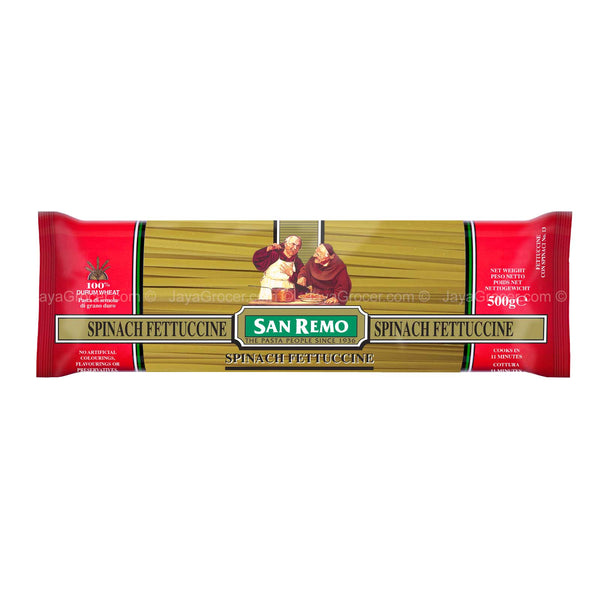 San Remo Dry Pasta Spinach Fettuccine 500g (highest price)