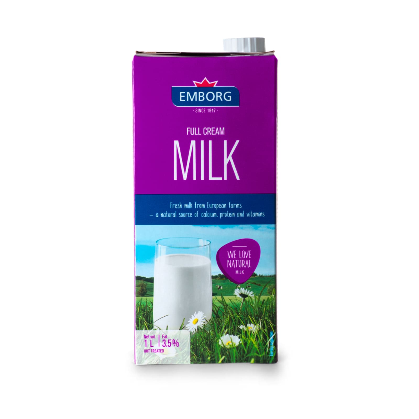 Emborg UHT Milk Full Cream 1L