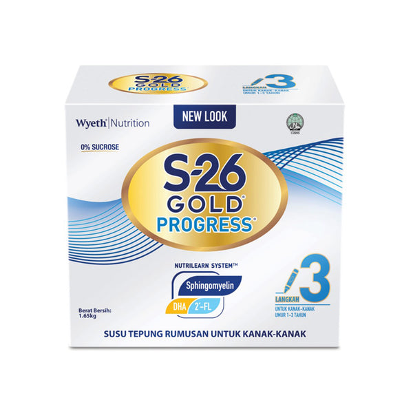 Wyeth S-26 Gold Progress Step 3 Growing Up Milk Powder 1.65kg (highest price)