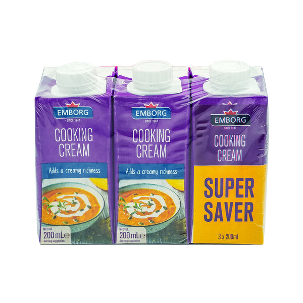Emborg French UHT Cooking Cream 200ml x 3 (highest price)