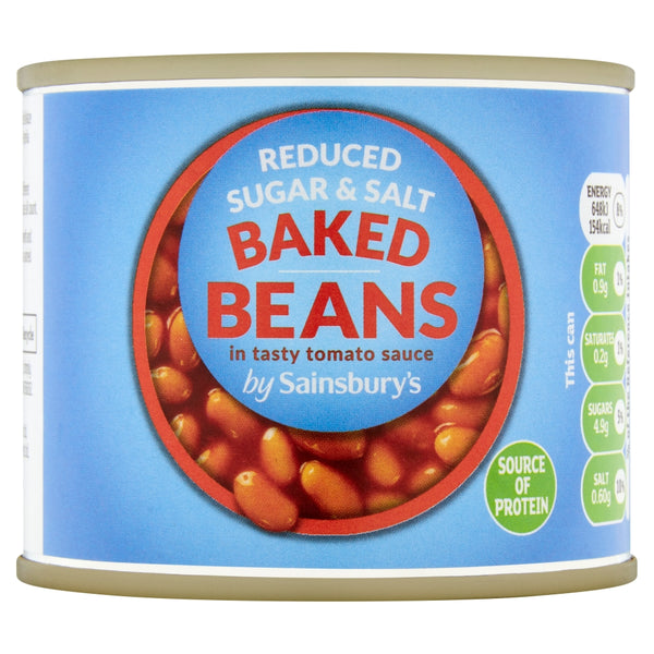 Sainsbury's Reduce Sugar & Salt Baked Beans in Tomato Sauce 200g (highest price)