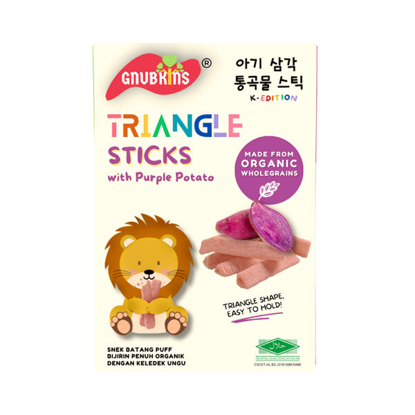 Gnubkins Oraganic Triangle Sticks with Purple Potato 32g (highest price)