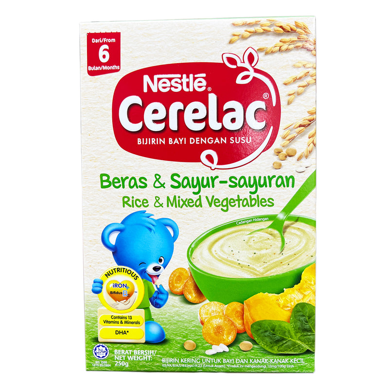 Nestle Cerelac With Milk, Rice and Mixed Vegetables 250g
