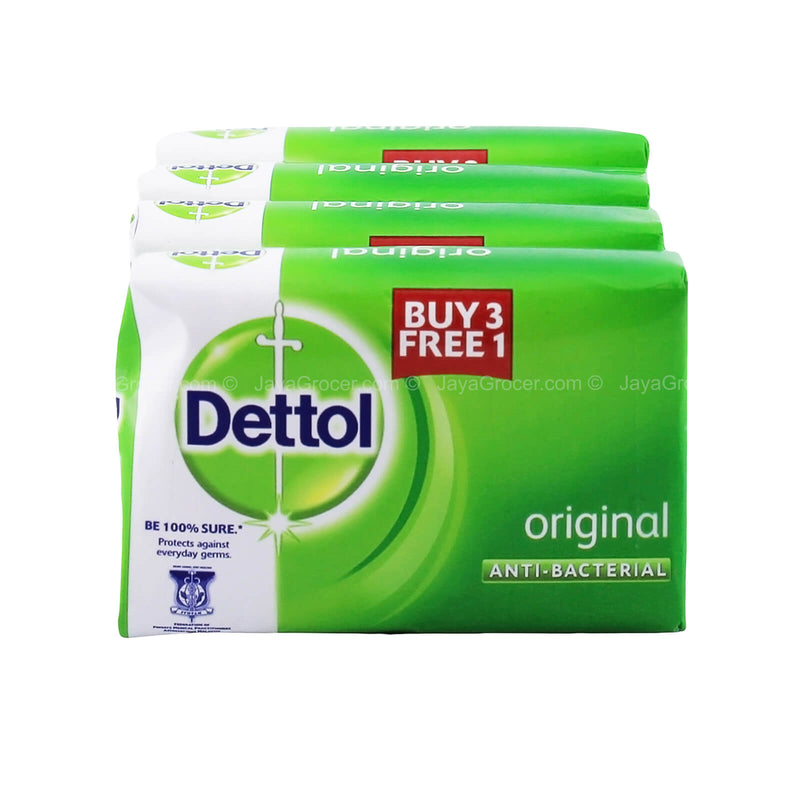 Dettol Anti-Bacterial Original Bar Soap 105g x 4
