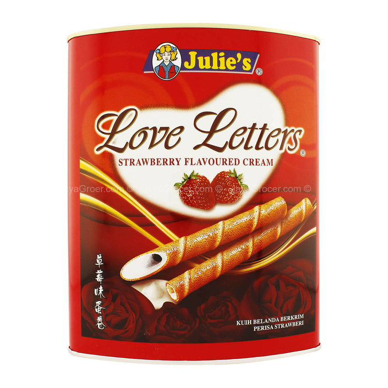 Julies Love Letters With Strawberry Cream (Tub) 705g