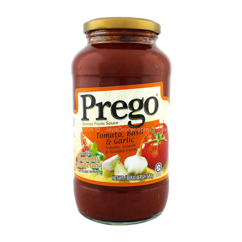 Prego Tomato, Basil & Garlic Pasta Sauce 680g
