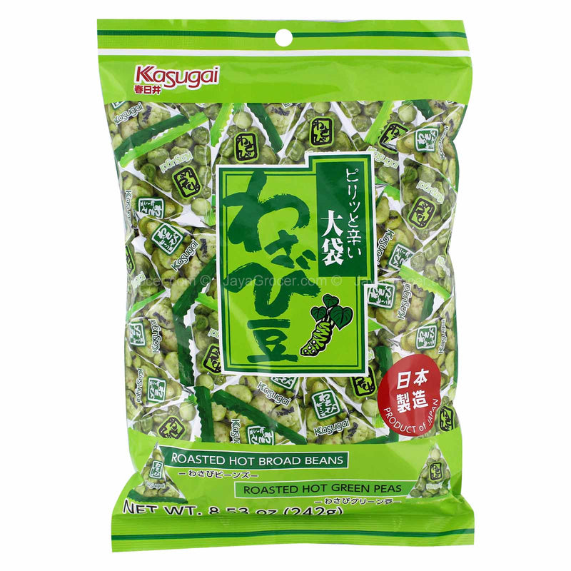 Kasugai Oobukuro Wasabi Mame (Green Peas with Wasabi Flavour Coating) 268g
