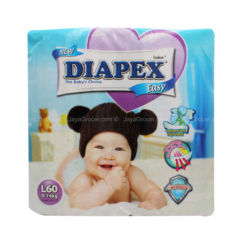 Diapex Easy Baby Diapers Mega Pack (Large) 60pcs/pack