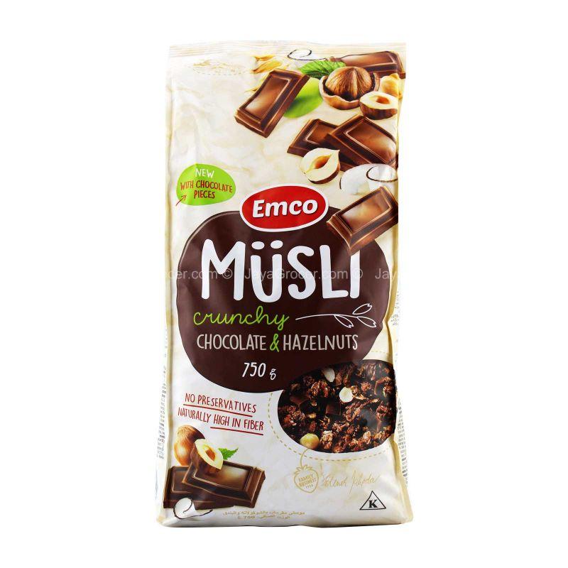 Emco Crunchy Chocolate & Hazelnuts Musli 750g