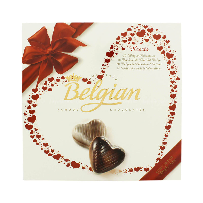 Belgian Chocolate Hearts 200g