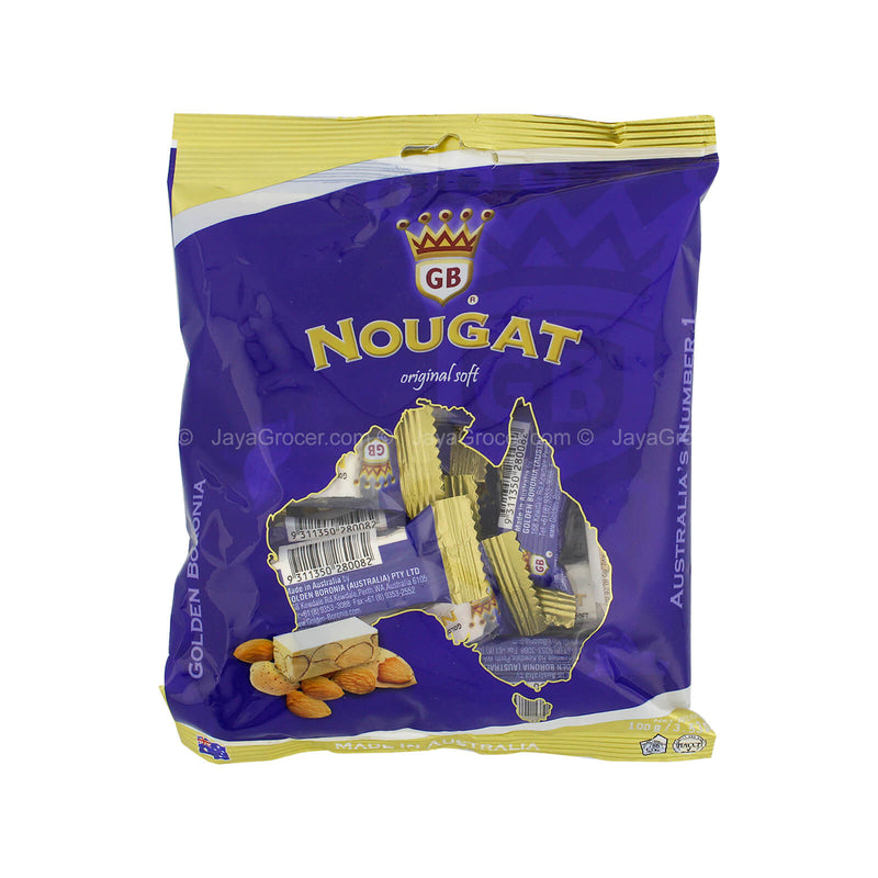Golden Boronia Almond Soft Nougat 100g
