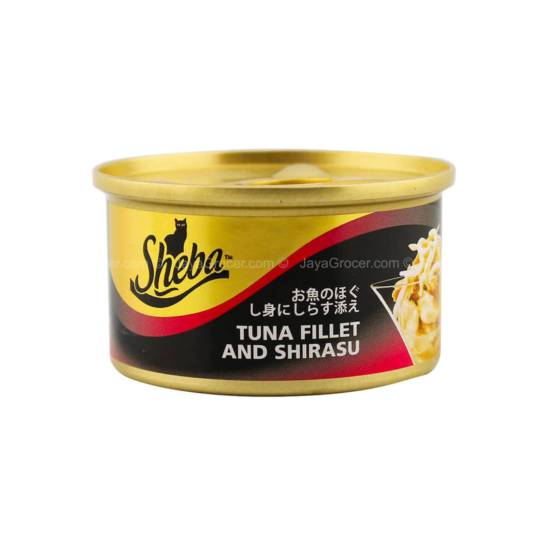 Sheba Tuna Fillet And Shirasu Cat Canned Food 85g