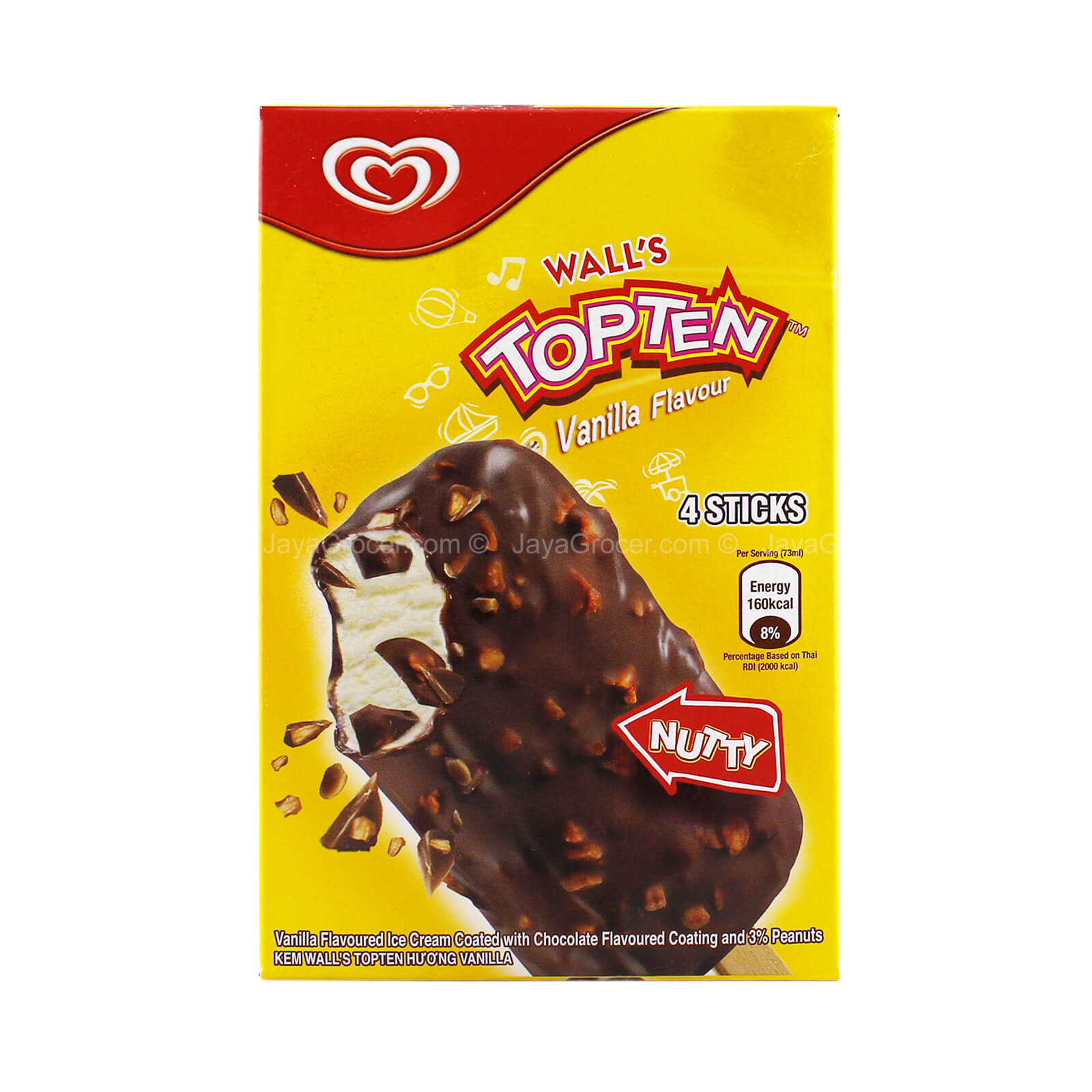 Wall's Top Ten Vanilla Flavor Ice Cream 73ml x 4