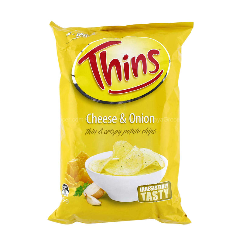 Thins Cheese & Onion Potato Chips 175g