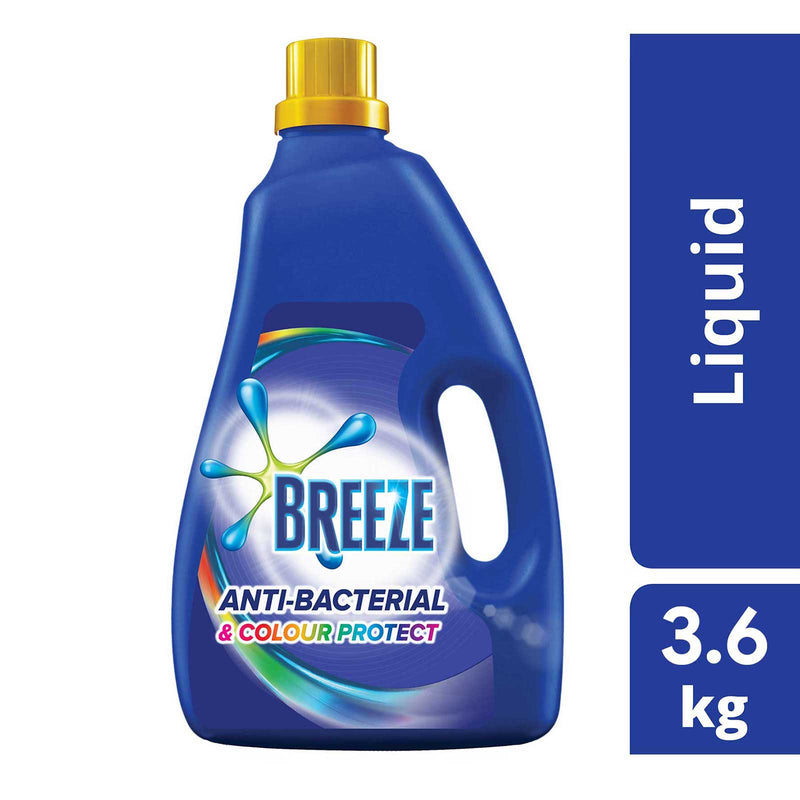 Breeze Detergent Liquid Anti-Bacterial & Colour Protect 3.6kg