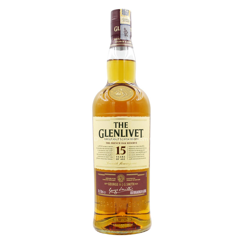 The Glenlivet 15 Years Single Malt Scotch Whisky 700ml