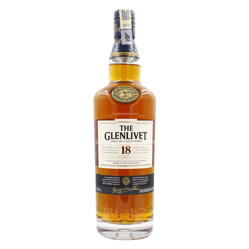 The Glenlivet 18 Years Old Single Malt Scotch Whisky 700ml