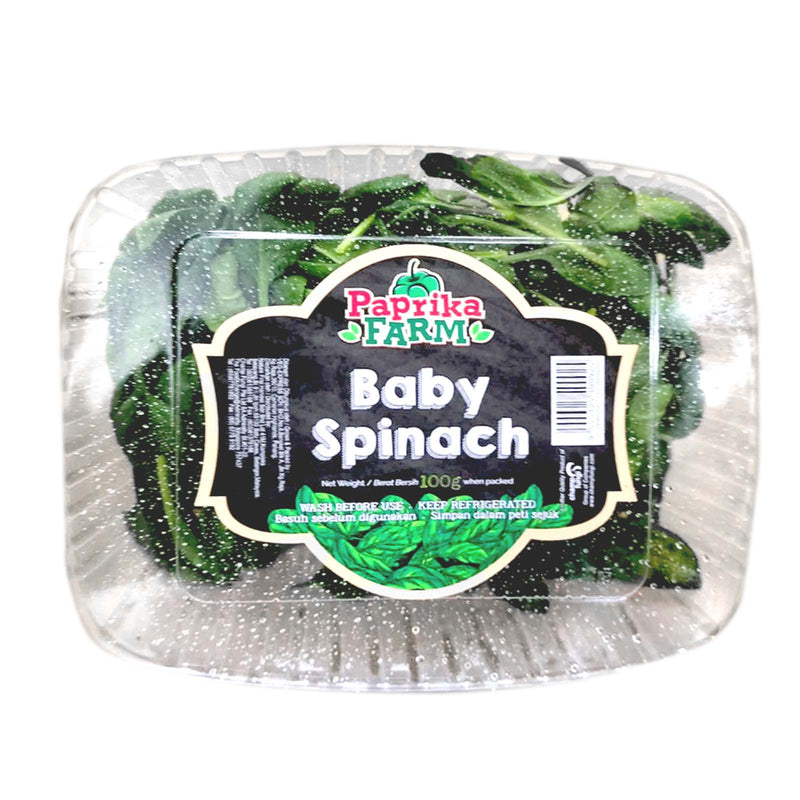 Paprika Farm Baby Spinach (Malaysia) 100g