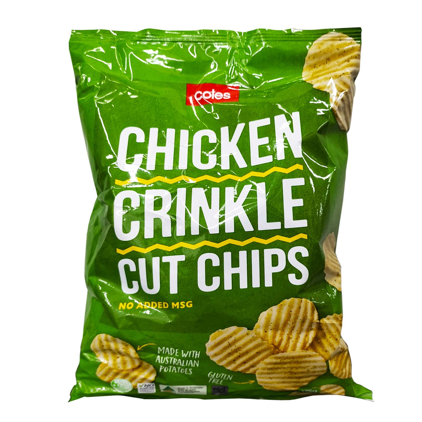 Coles Potato Chips Crinkle Chick 175g