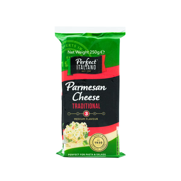 Perfect Italiano Medium Flavour Parmesan Block Cheese 250g (highest price)