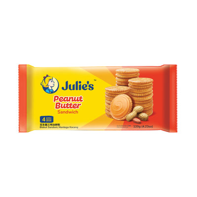 Julie's Peanut Butter Sandwich Biscuits 120g