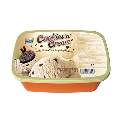 Kings Ice Cream Cookies And Cream 1.2L