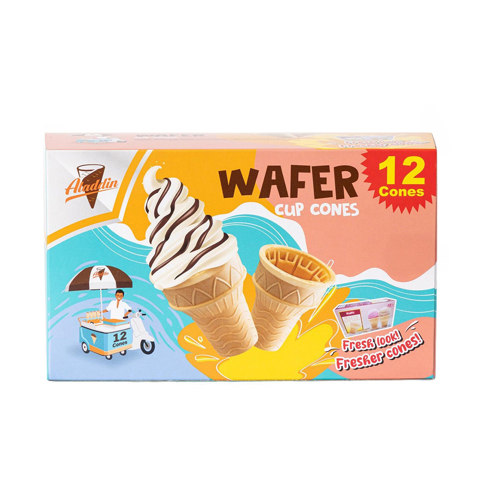 Aladdin Wafer Ice Cream Cup Cone 1pack