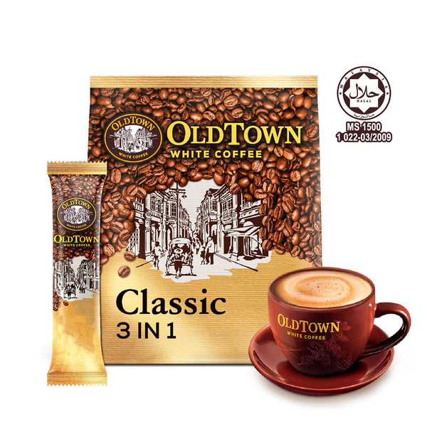 Old Town Classic Instant 3 in 1 Premix White Coffee 31.6g x 15