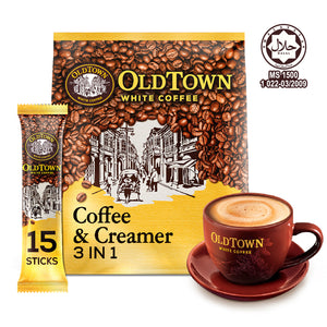 Old Town Coffee & Creamer Instant 2-in-1 Premix White Coffee 25g x 15
