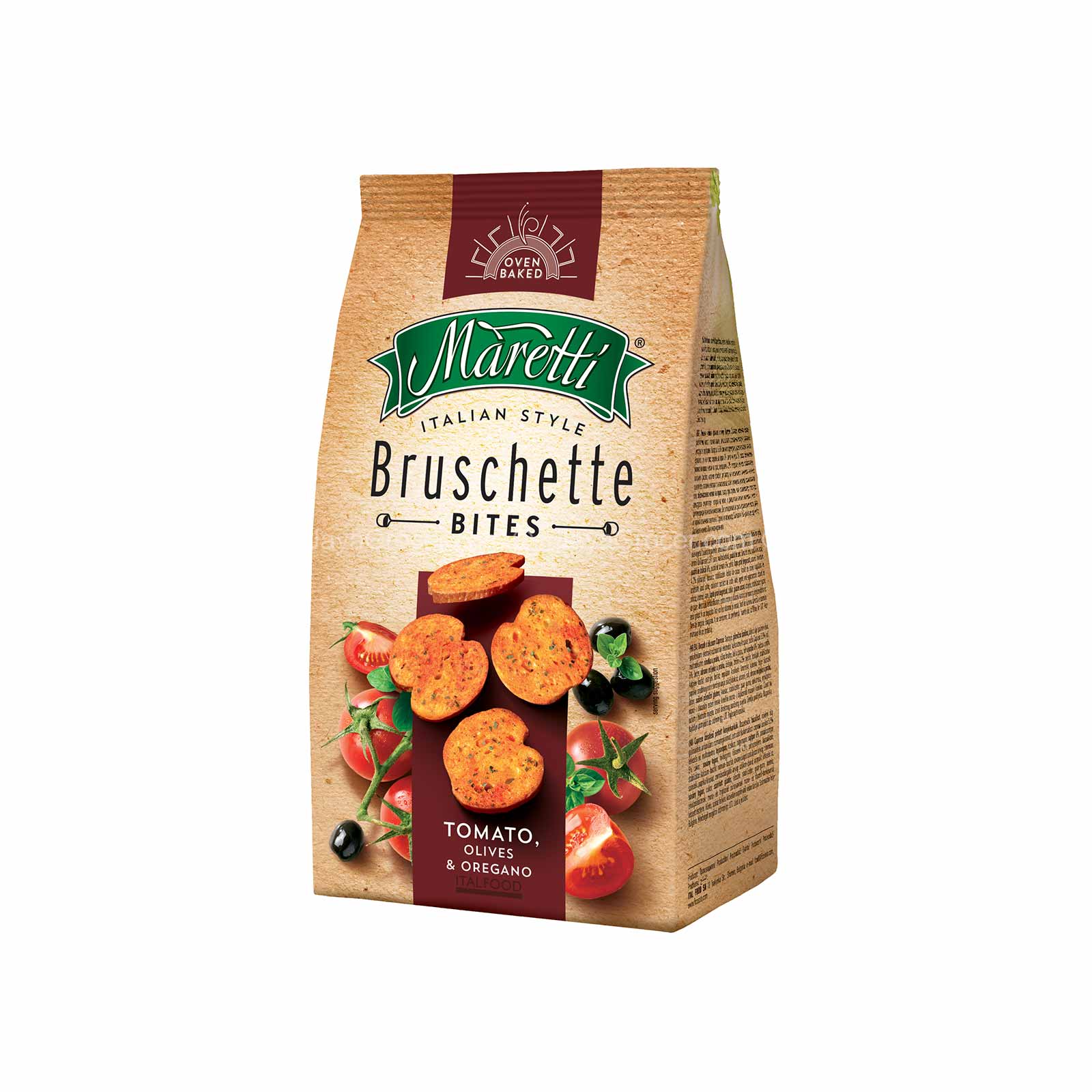 Bruschette Maretti Tomato, Olives and Oregano Chips 70g