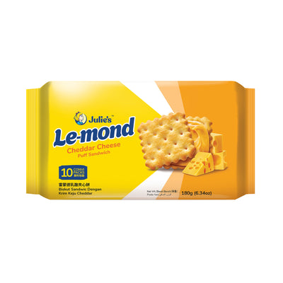Julie's Le-Mond Puff Cheddar Cheese Sandwich Biscuit 180g