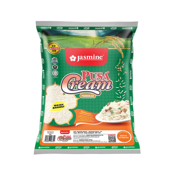 Jasmine Pusa Cream Basmathi Sella Parboiled Rice 5kg (highest price)