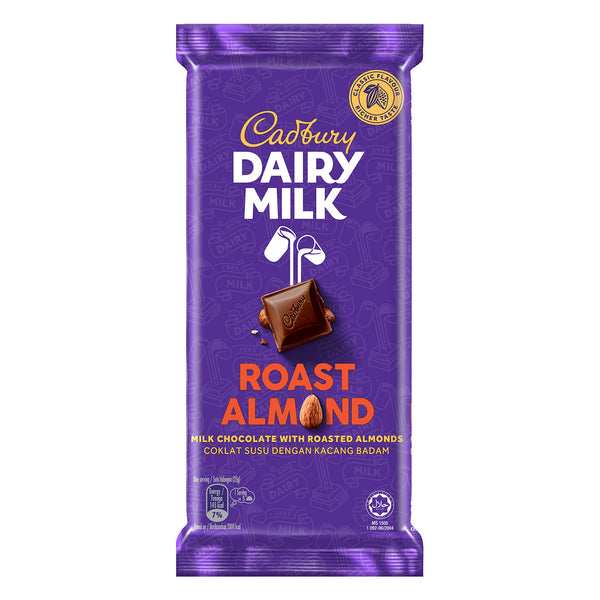 Cadbury Dairy Milk Roast Almond Chocolate Bar 130g (highest price)