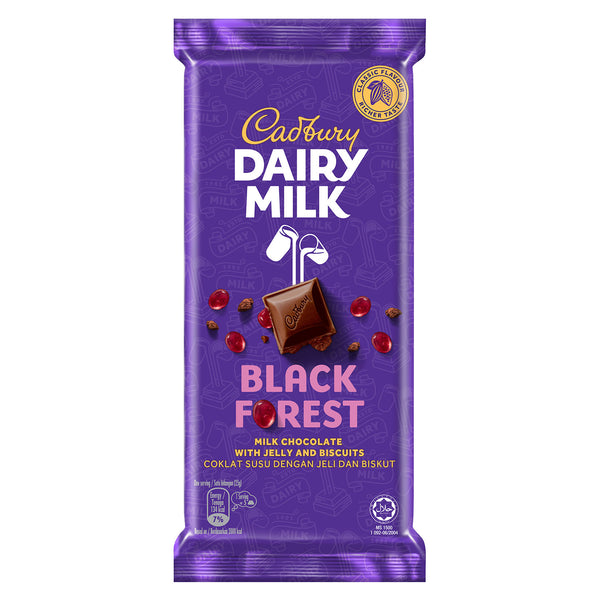 Cadbury Dairy Milk Black Forest Chocolate Bar 130g (highest price)