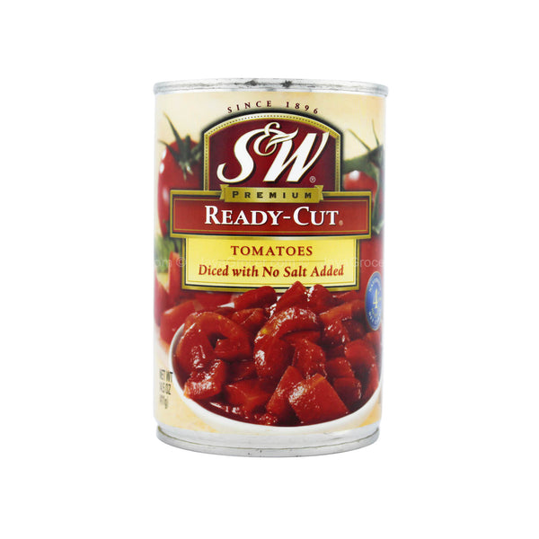 S&W Premium Ready-Cut Diced Tomatoes with No Salt Added 411g (highest price)