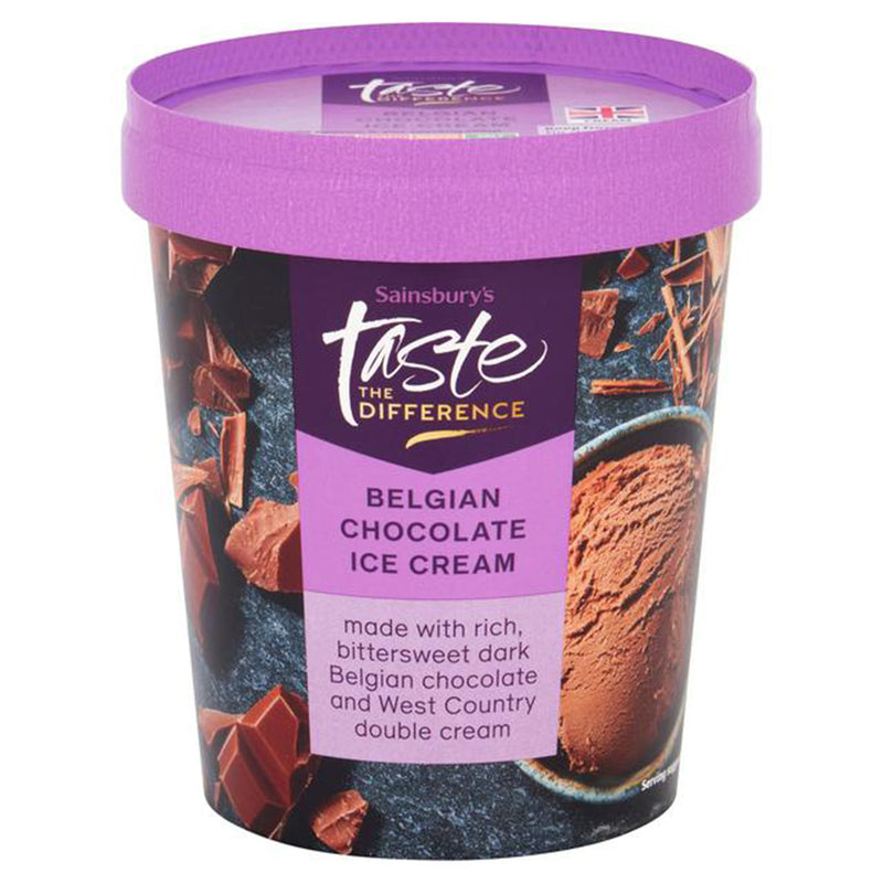 Sainsbury's Belgian Chocolate Ice Cream 480ml