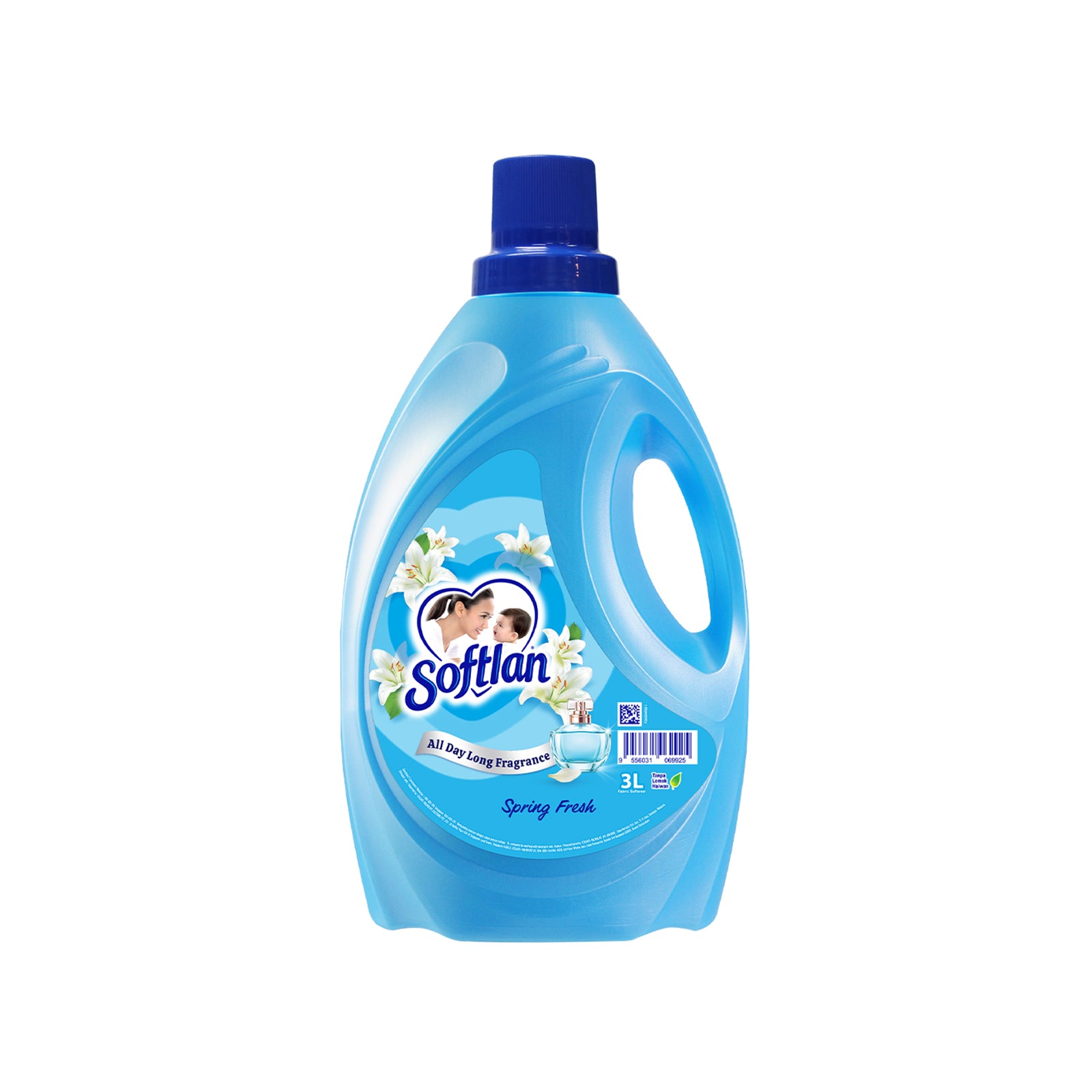 Softlan Fabric Softener Spring Fresh Scent Blue 3L