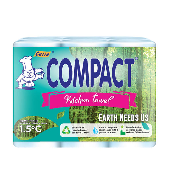 Cuti Compact Kitchen Towel 90pcs x 6