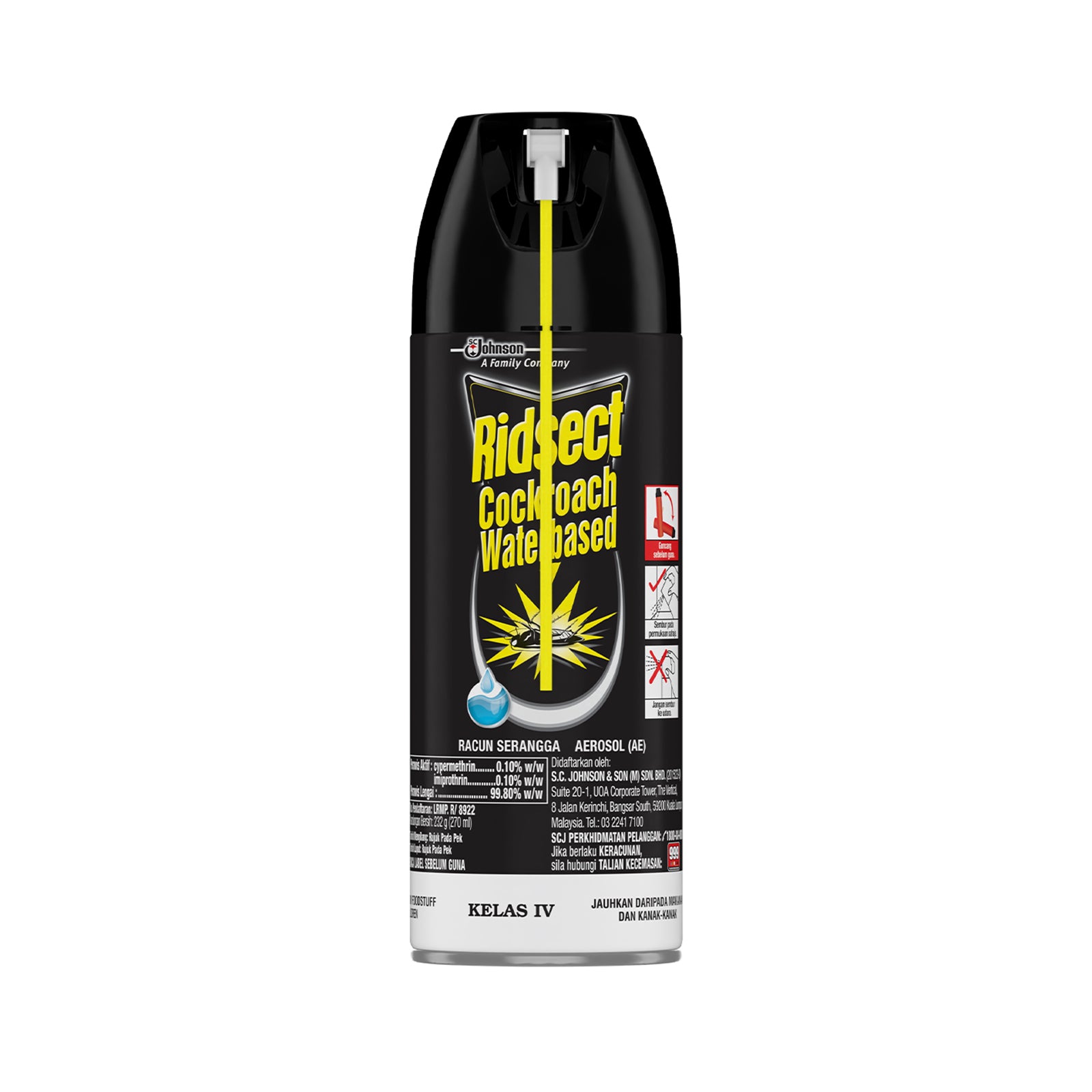 Ridsect Cockroach Water Based 270ml – Jaya Grocer | The Starling