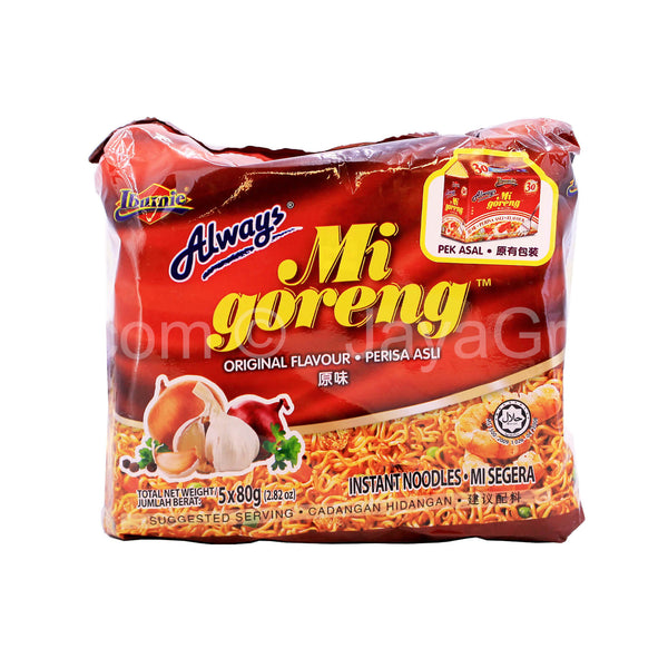 Ibumie Always Mi Goreng Original Flavour Instant Noodle 80g x 5 (highest price)
