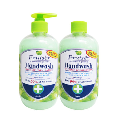 Fruiser Moisturising Hand Wash Apple 500ml x 2