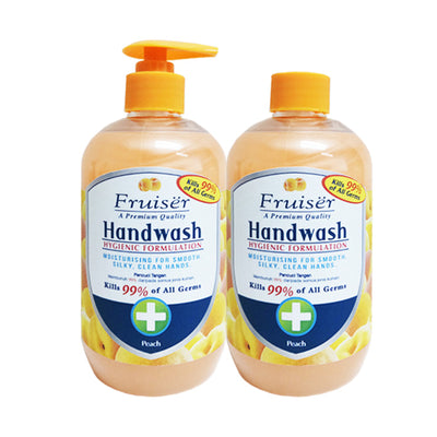 Fruiser Peach Hand Wash Twin Pack 500ml x 2