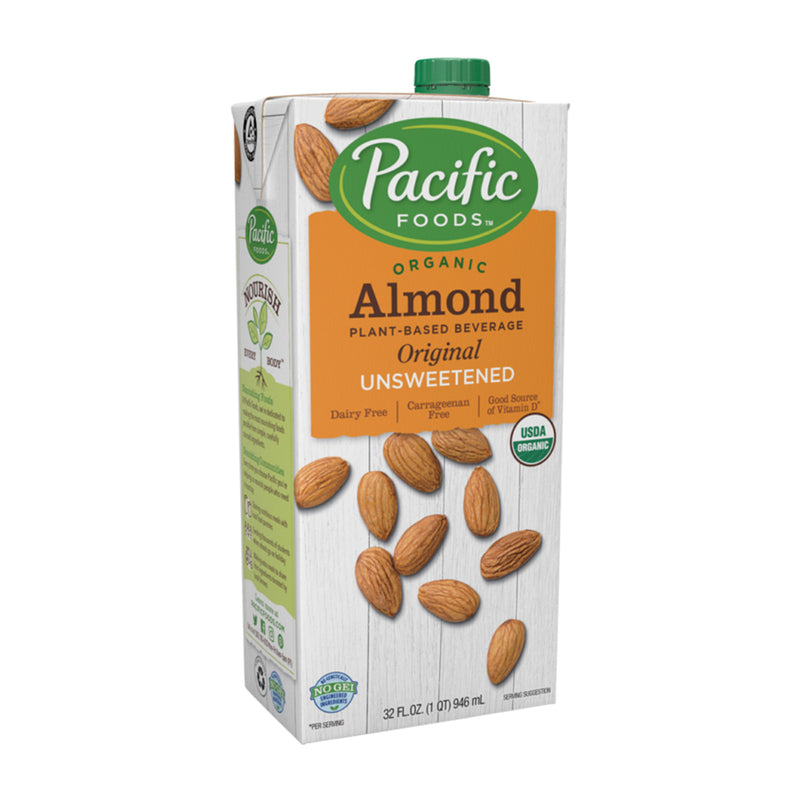 Pacific Organic Almond Milk Original Unsweetened 946ml