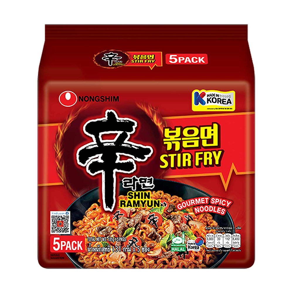 Nongshim Shin Stir Fry Ramyun Instant Noodles 120g x 5