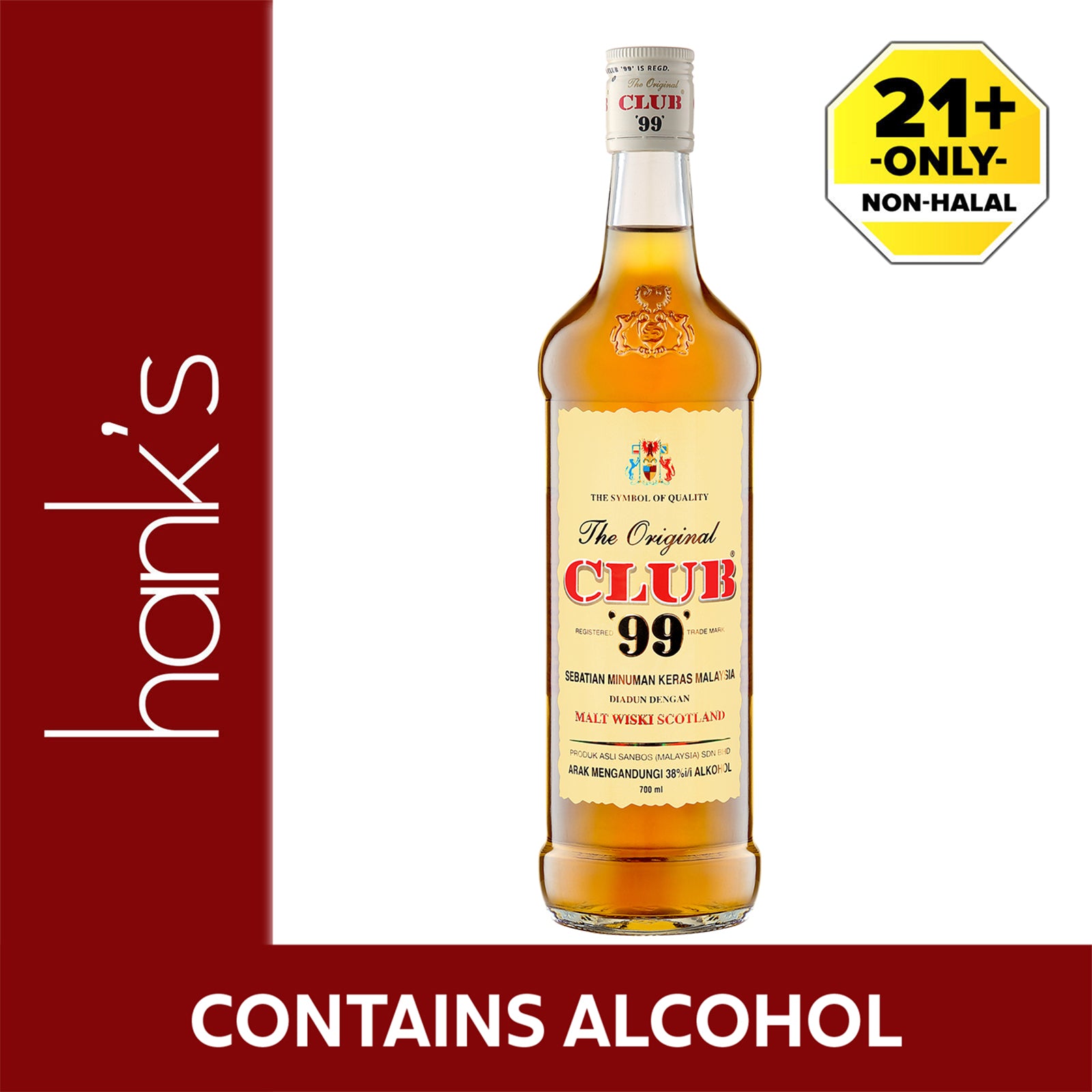 Club 99 White Label Whisky 700ml