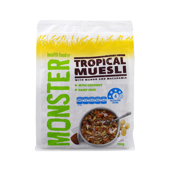 Monster Health Food Co Tropical Muesli 700g (highest price)